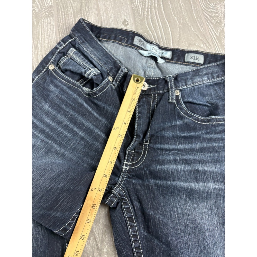BKE Derek Jeans Mens 31R Straight Leg Dark Wash Denim Blue 31x32 - Picture 4 of 11